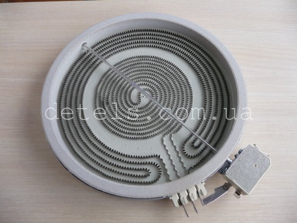 Конфорка 481231018895 2100/700W для склокерамічної плити Whirlpool, Bauknecht (2342333832, C00339918)